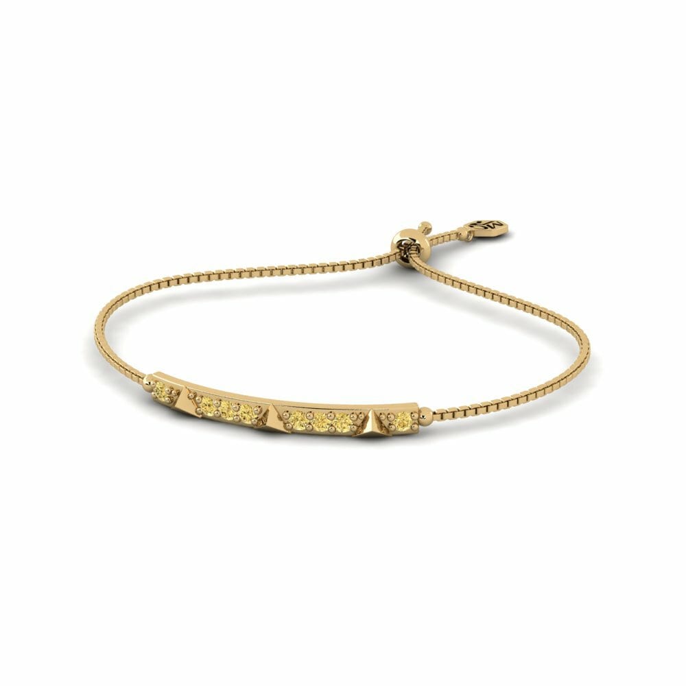 Gele Diamant Dames Armband Taunton