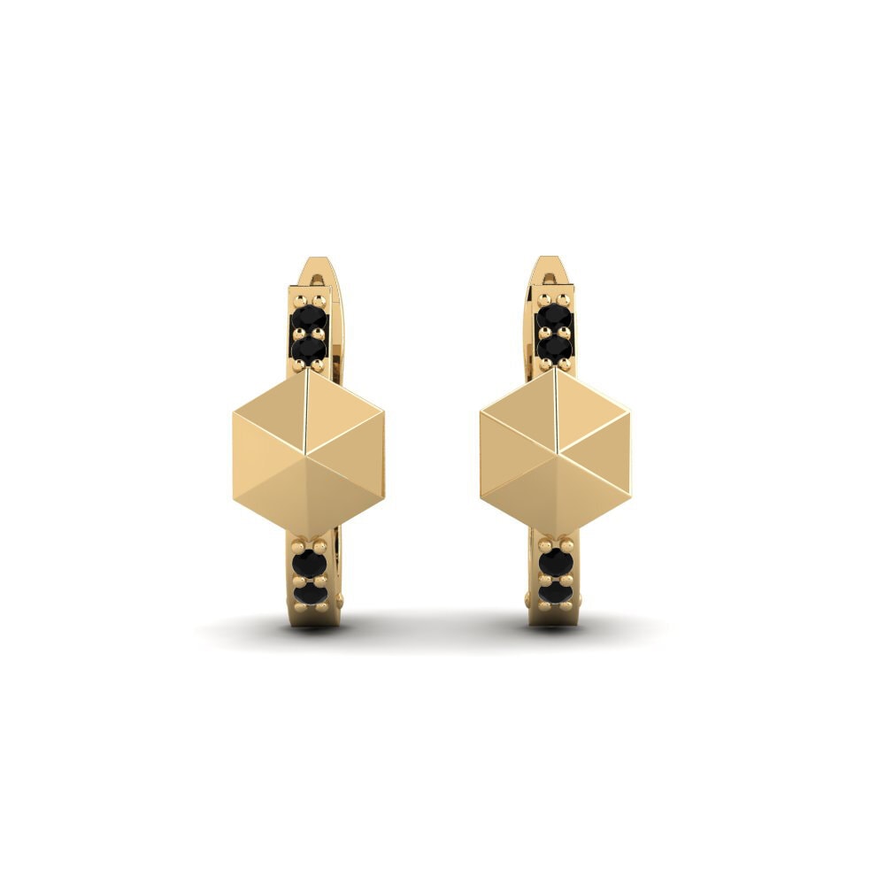 Black Sapphire Women's Earring Tilsluttet