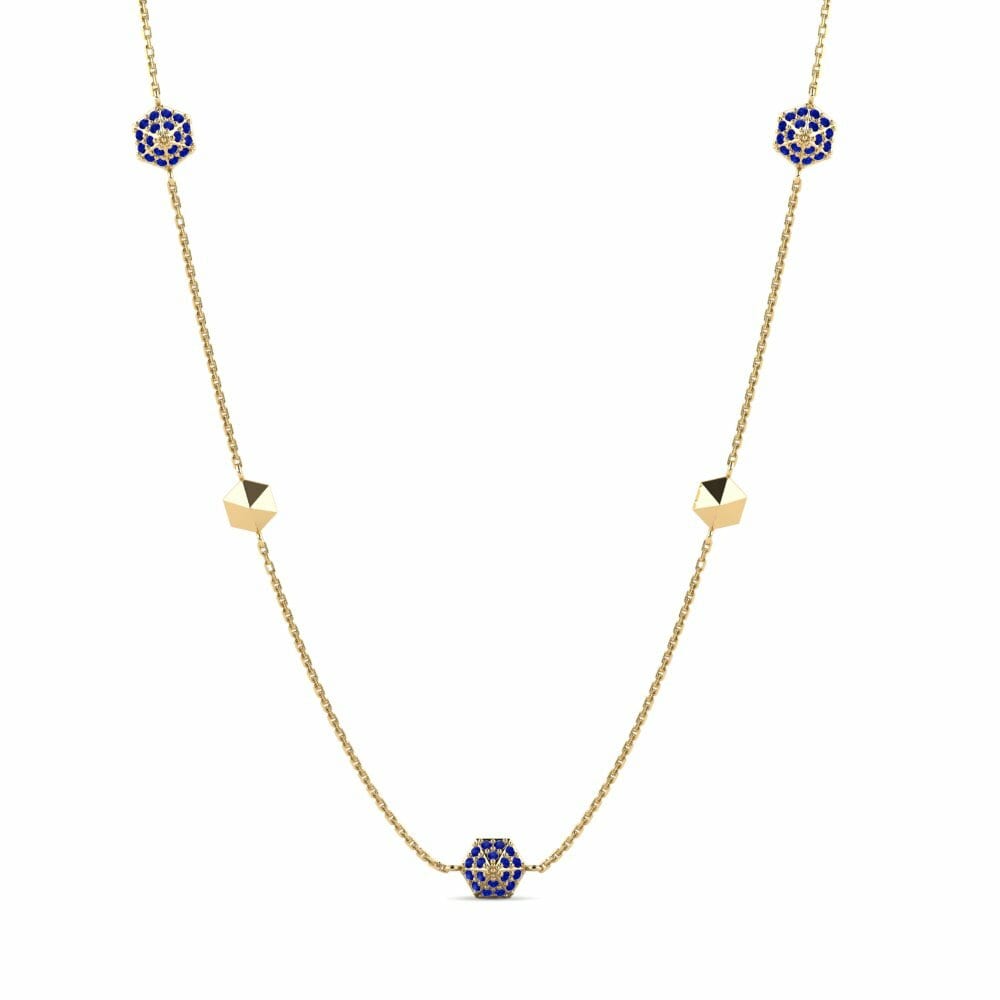 Sapphire Women's Necklace Ukubhula