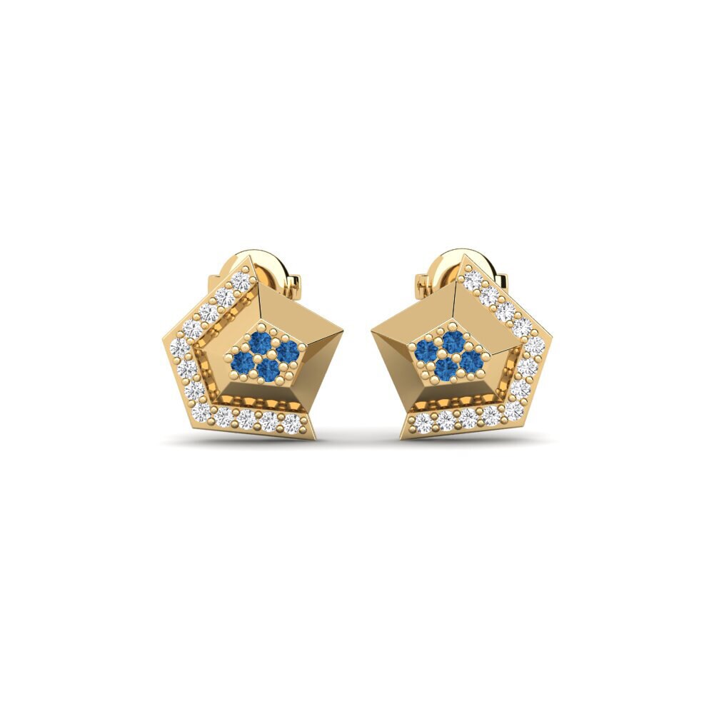 Dark Blue Zirconia Women's Earring Vaudes
