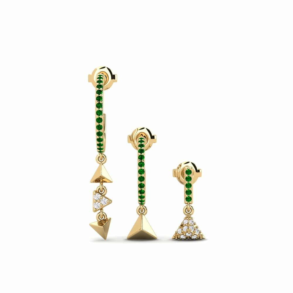 Groene Zirkoon Dames Oorbellen Wilditch - SET