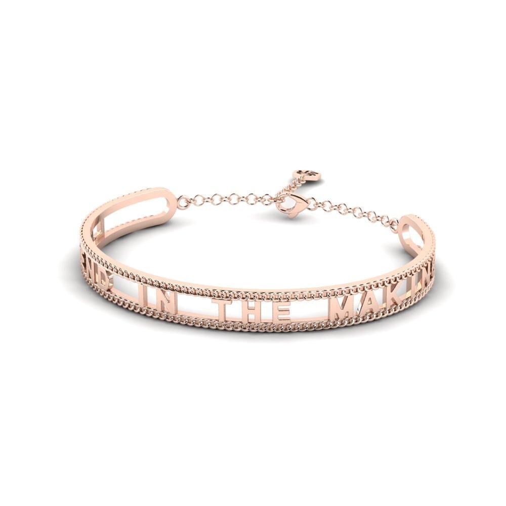 18k Oro Rosa Amatista Pulsera para hombre Arctic
