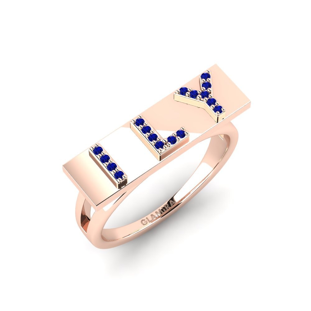 9ct Rose Gold Sapphire Ring Ashbridge