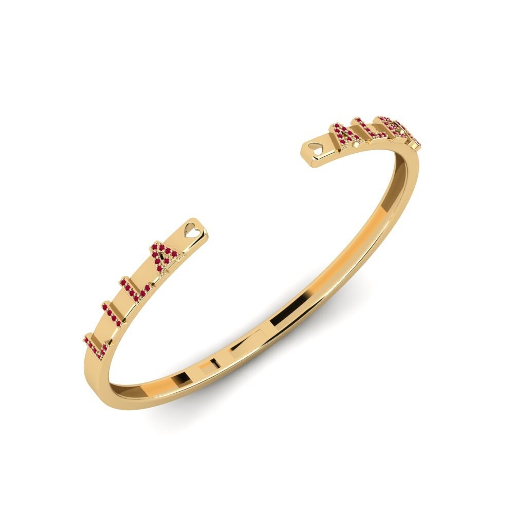 Rubin Damen armband Aske