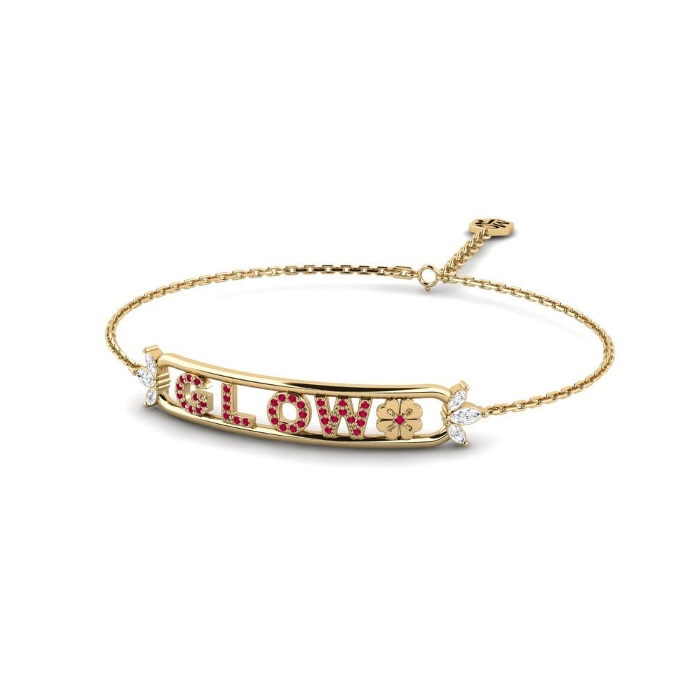 Rubin Damen armband Biere