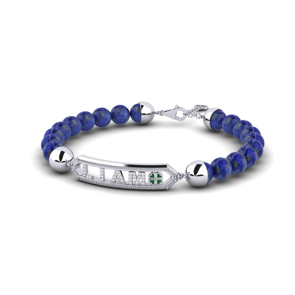 Weißgold 750 Herren-Armband Glengall