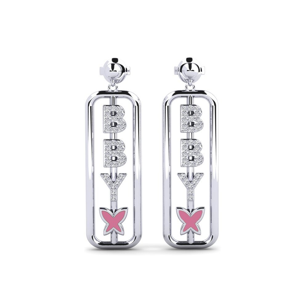 950 Platinum Diamond Women's Earring Hobday