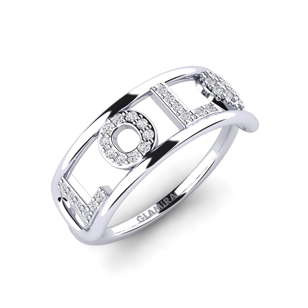 950 Platinum Diamond Ring Locarno