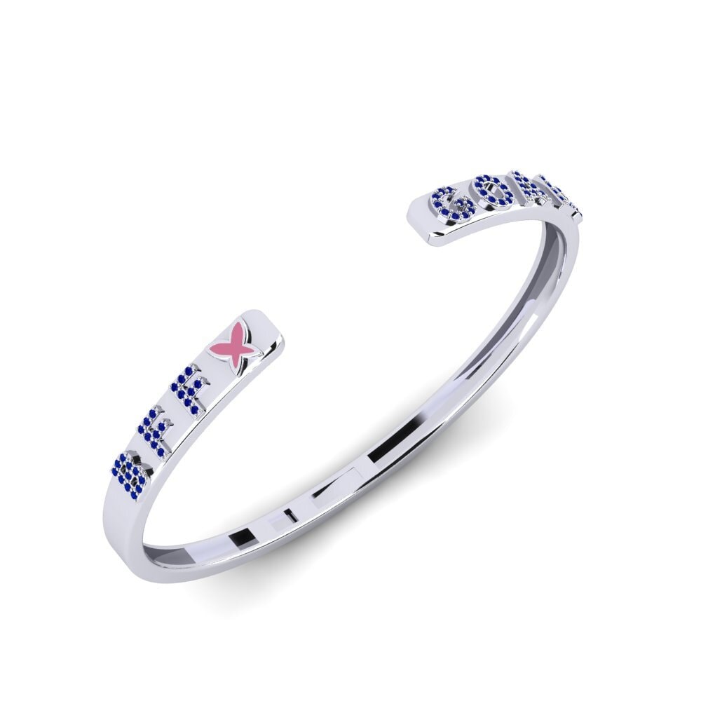 18ct White Gold Sapphire Women's Bracelet Luffman