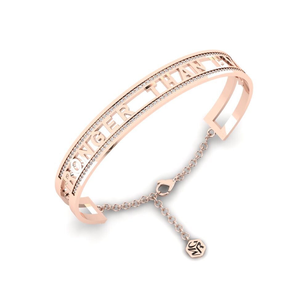 18k Oro Rosa Amatista Pulsera para hombre Mackennal