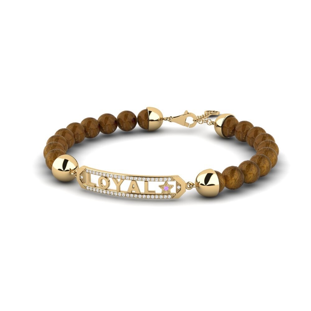Amatista Pulsera para hombre Mipa