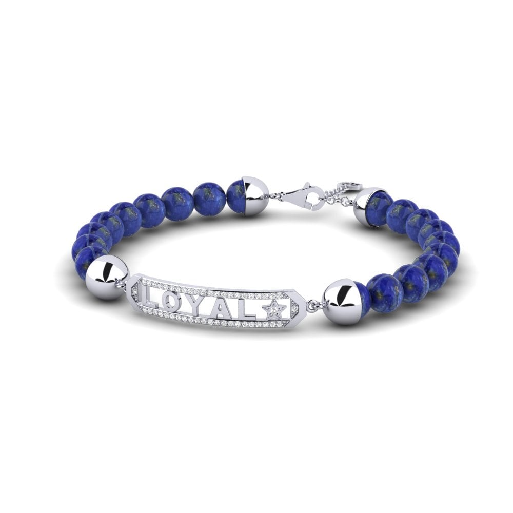 Weißgold 750 Herren-Armband Mipa