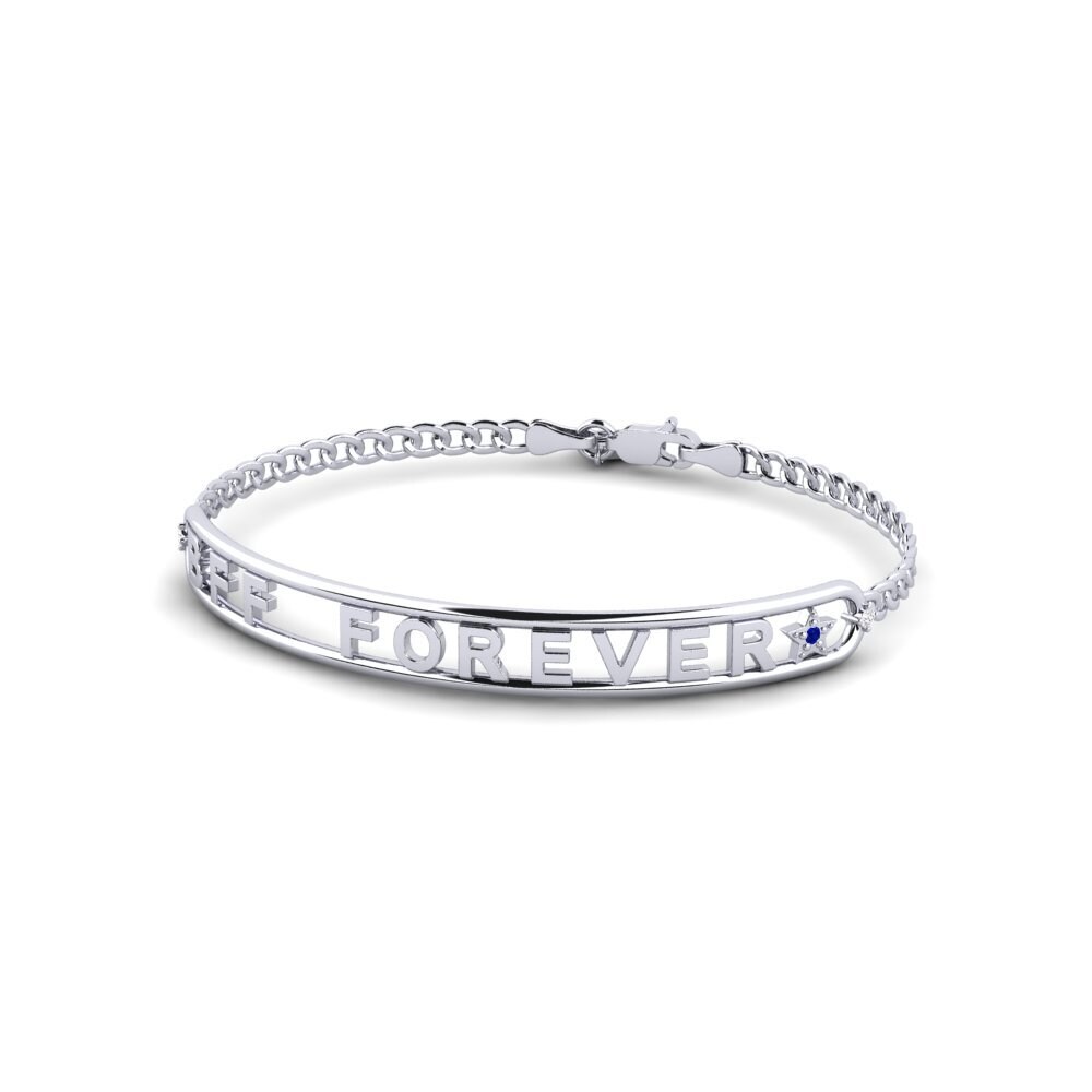 18ct White Gold Sapphire Women's Bracelet Moritz