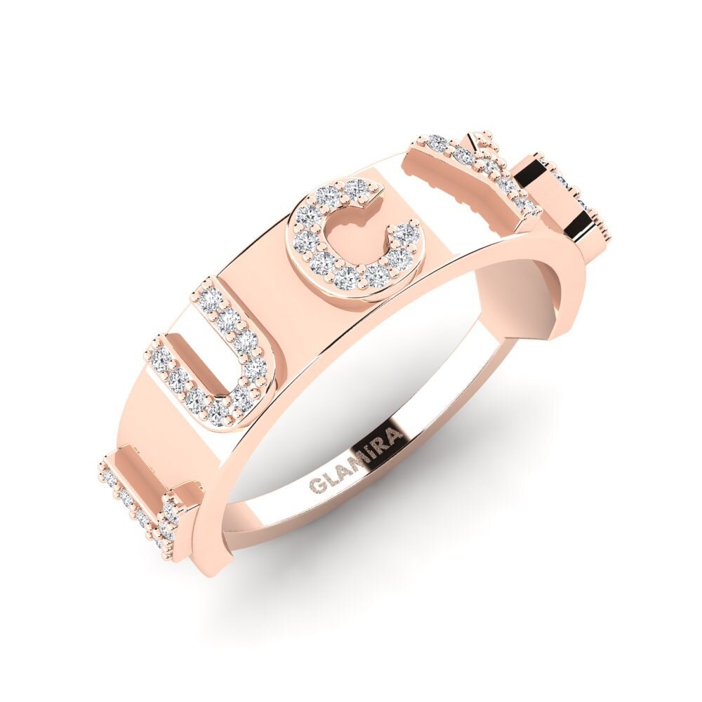 14k Rose Gold Diamond Ring Munai