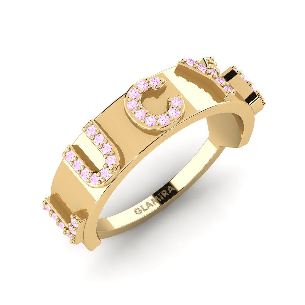 Saphir Rose Bague Munai