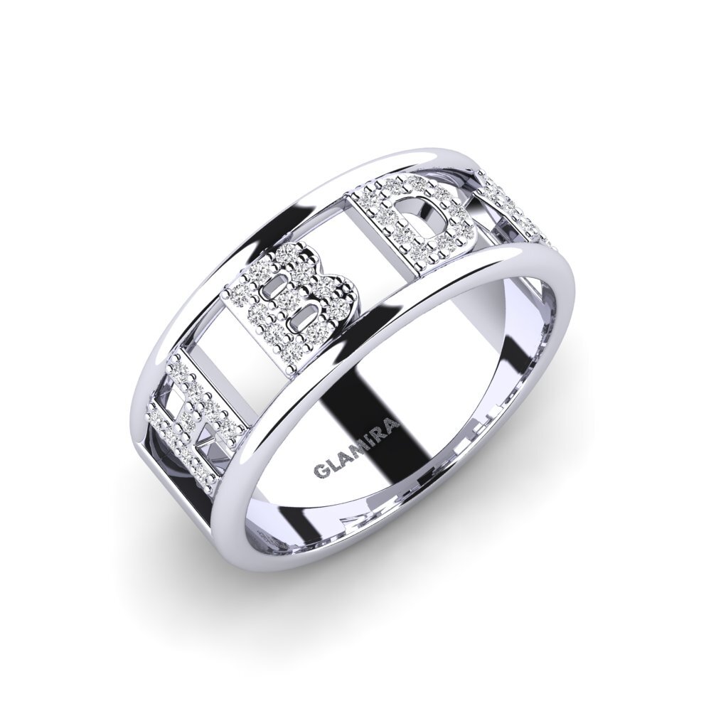 9k White Gold Diamond Ring Murnane