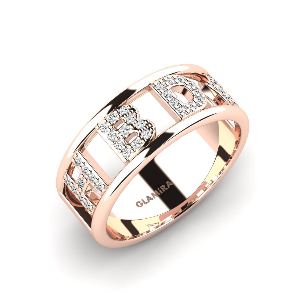 14k Rose Gold Moissanite Ring Murnane