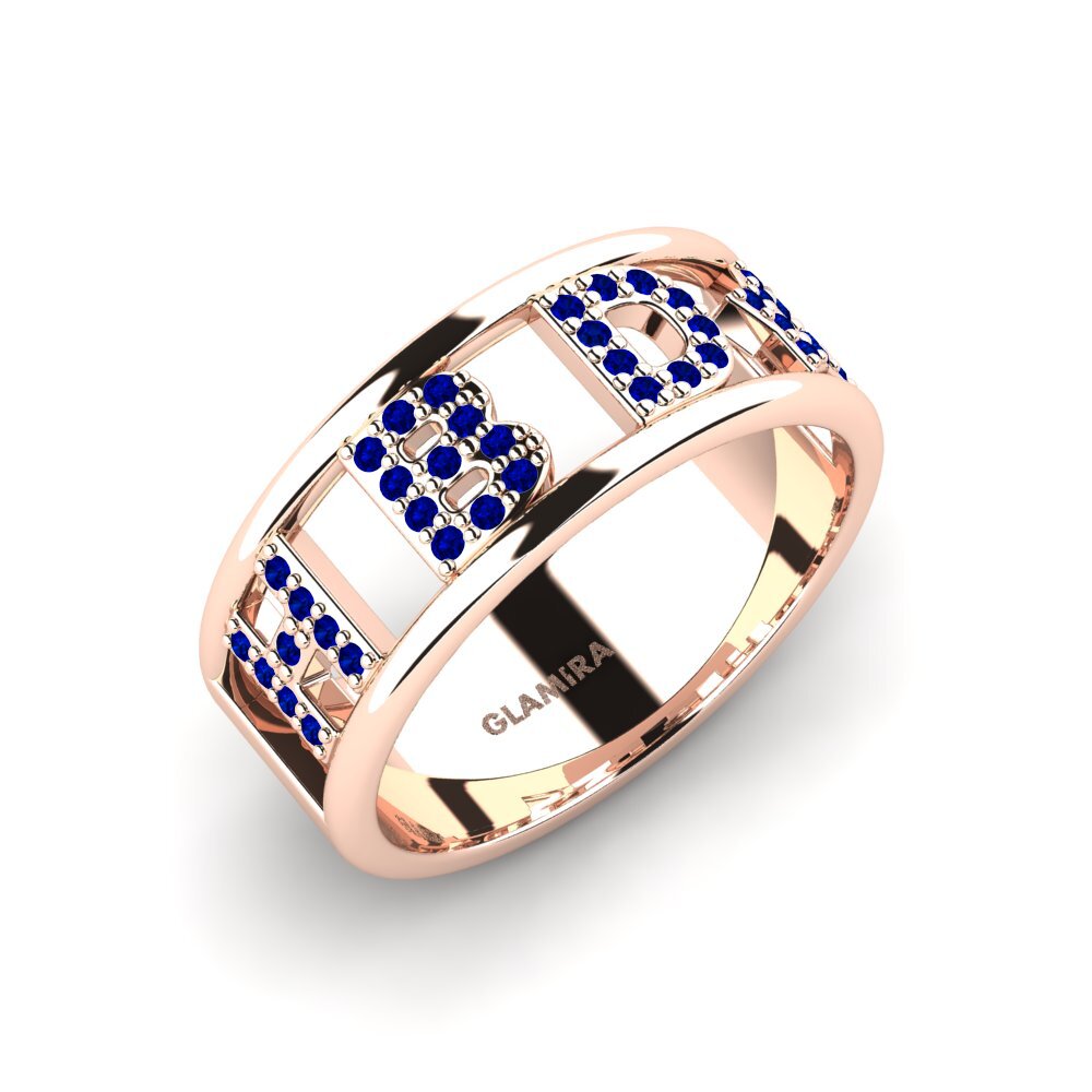 9ct Rose Gold Sapphire Ring Murnane