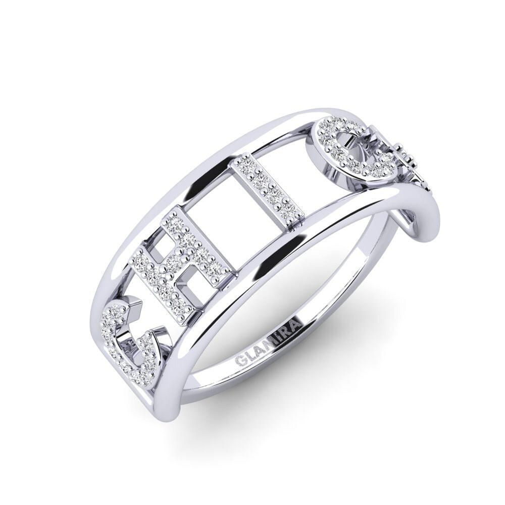 9k White Gold Diamond Ring Neuwilen