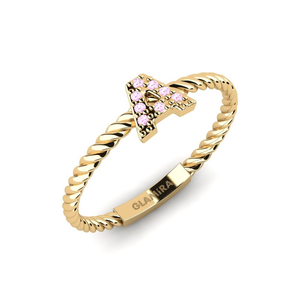 Saphir Rose Bague Pegivli