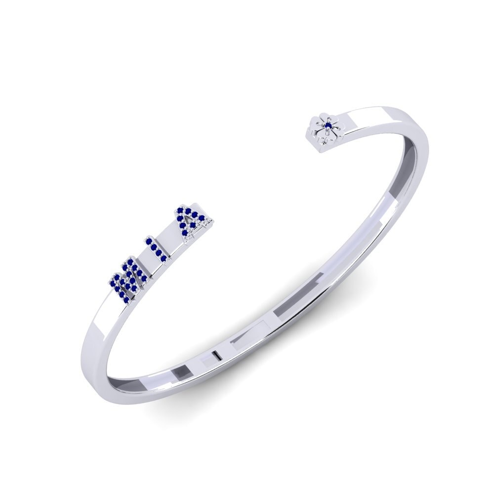 18ct White Gold Sapphire Women's Bracelet Pititw
