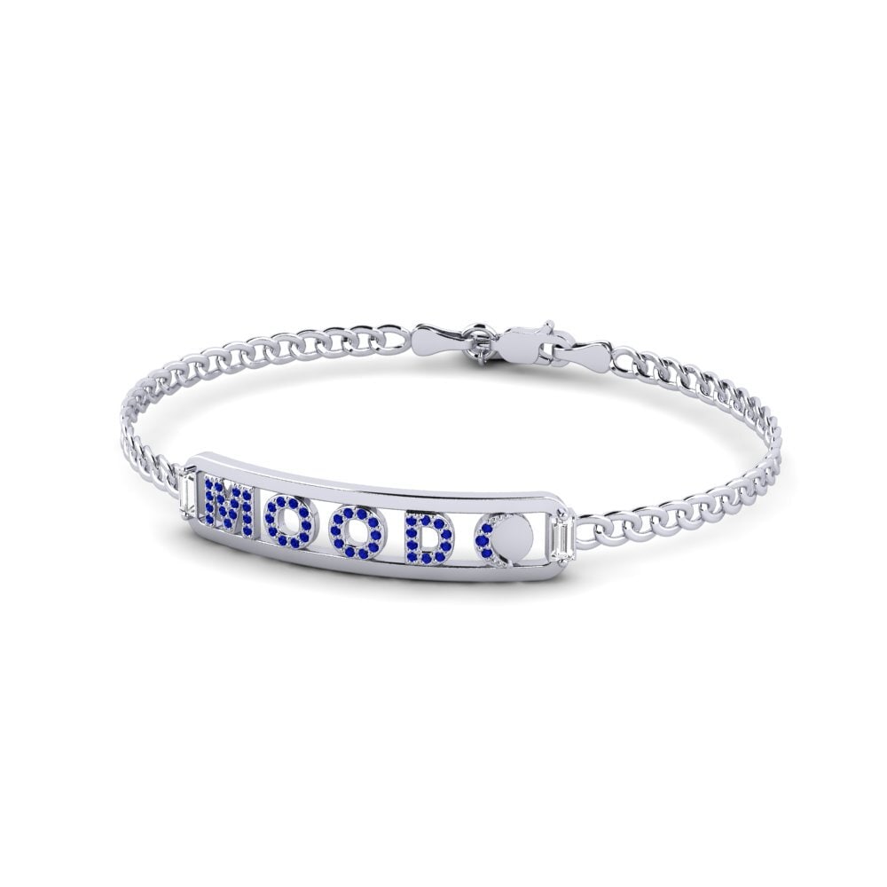 18ct White Gold Sapphire Women's Bracelet Reute
