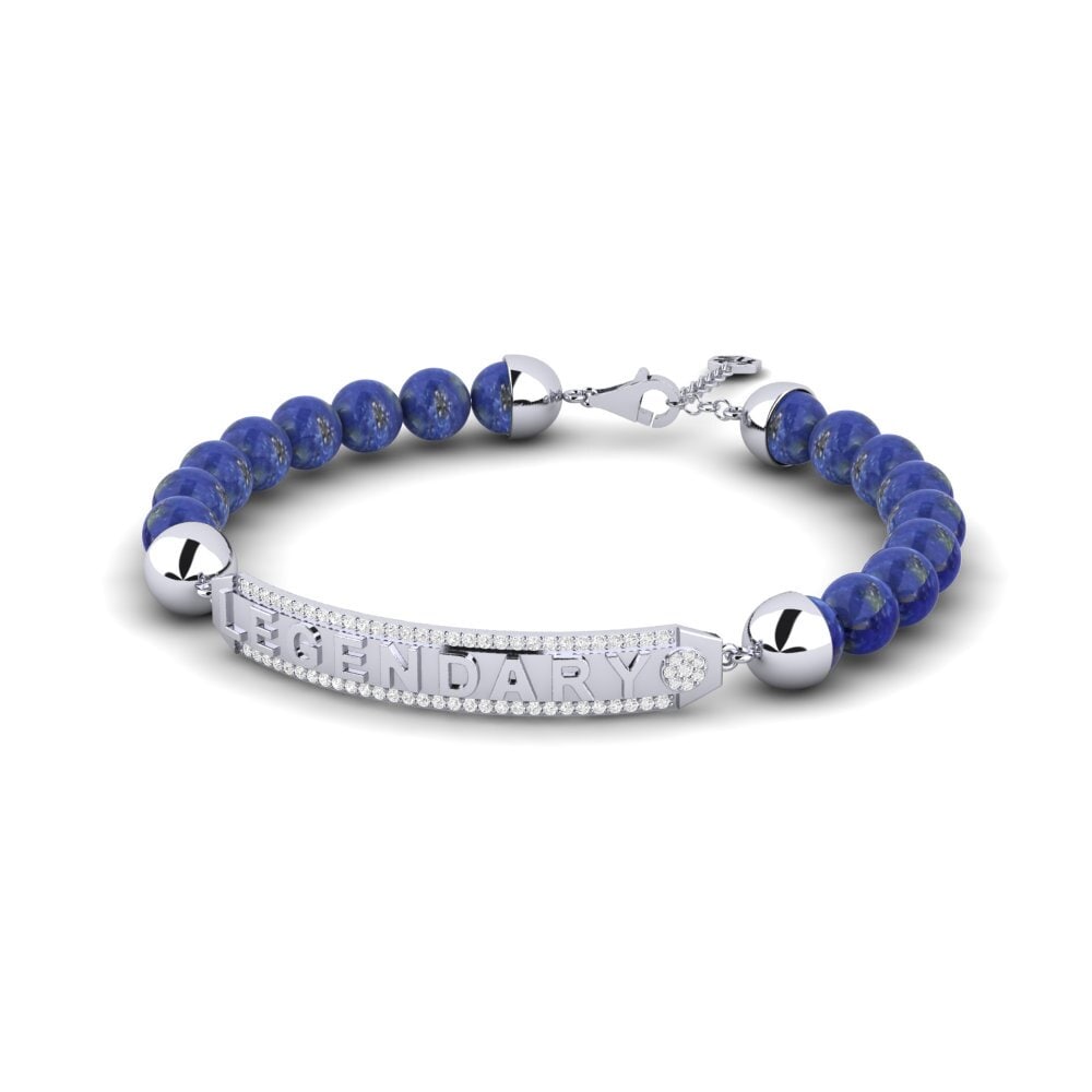 Weißgold 750 Herren-Armband Sampson