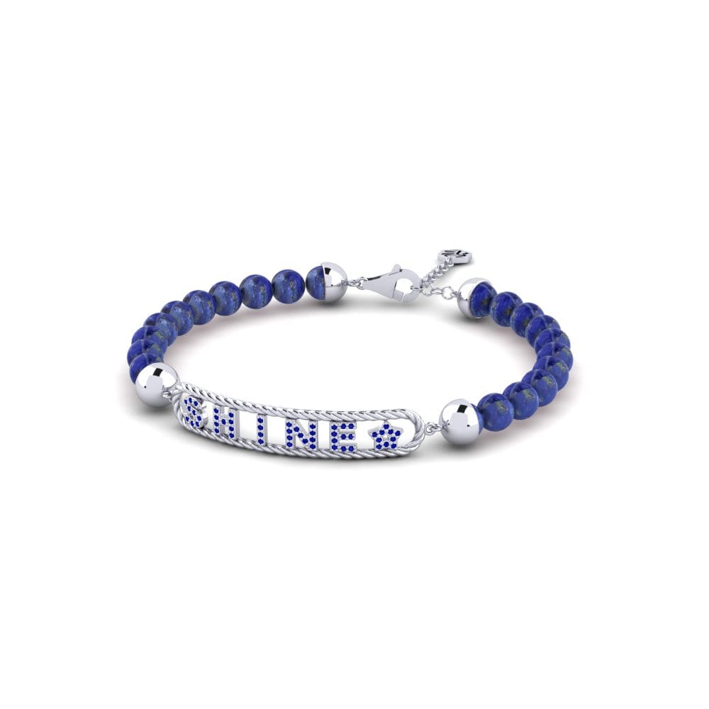18ct White Gold Sapphire Women's Bracelet Schleini