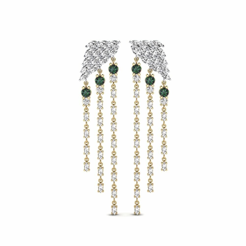 14k Yellow & White Gold Mystic Topaz Women's Earring Raggiante