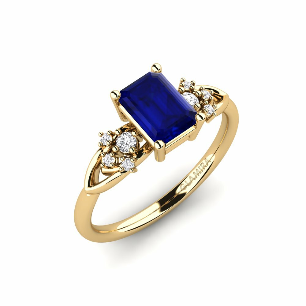 Saffier Verlovingsring Milu - Emerald