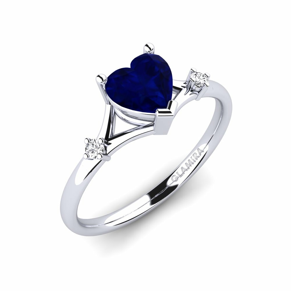 Saffier Verlovingsring Zephyra - Heart