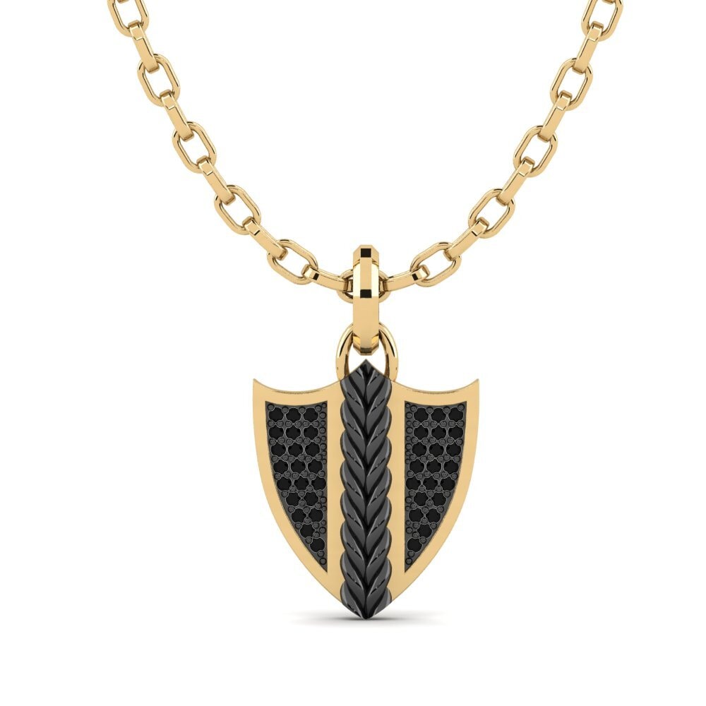 14k Oro Amarillo Colgante para hombre Andelle