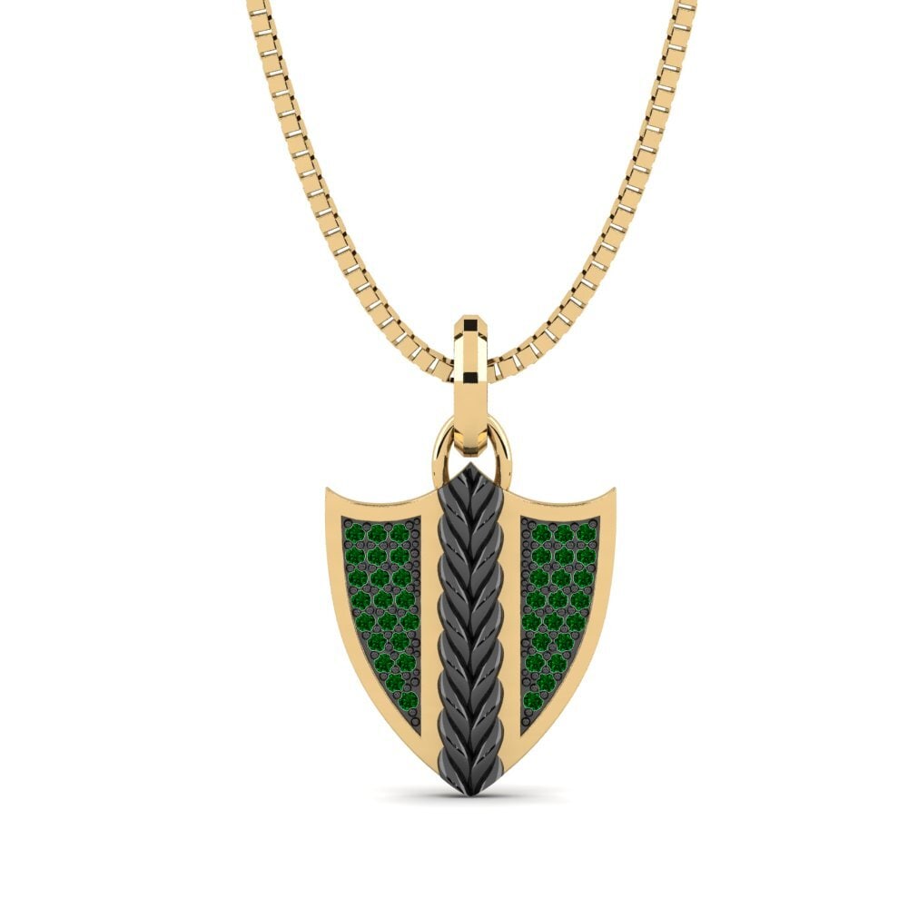 Circonita Verde Colgante para hombre Andelle