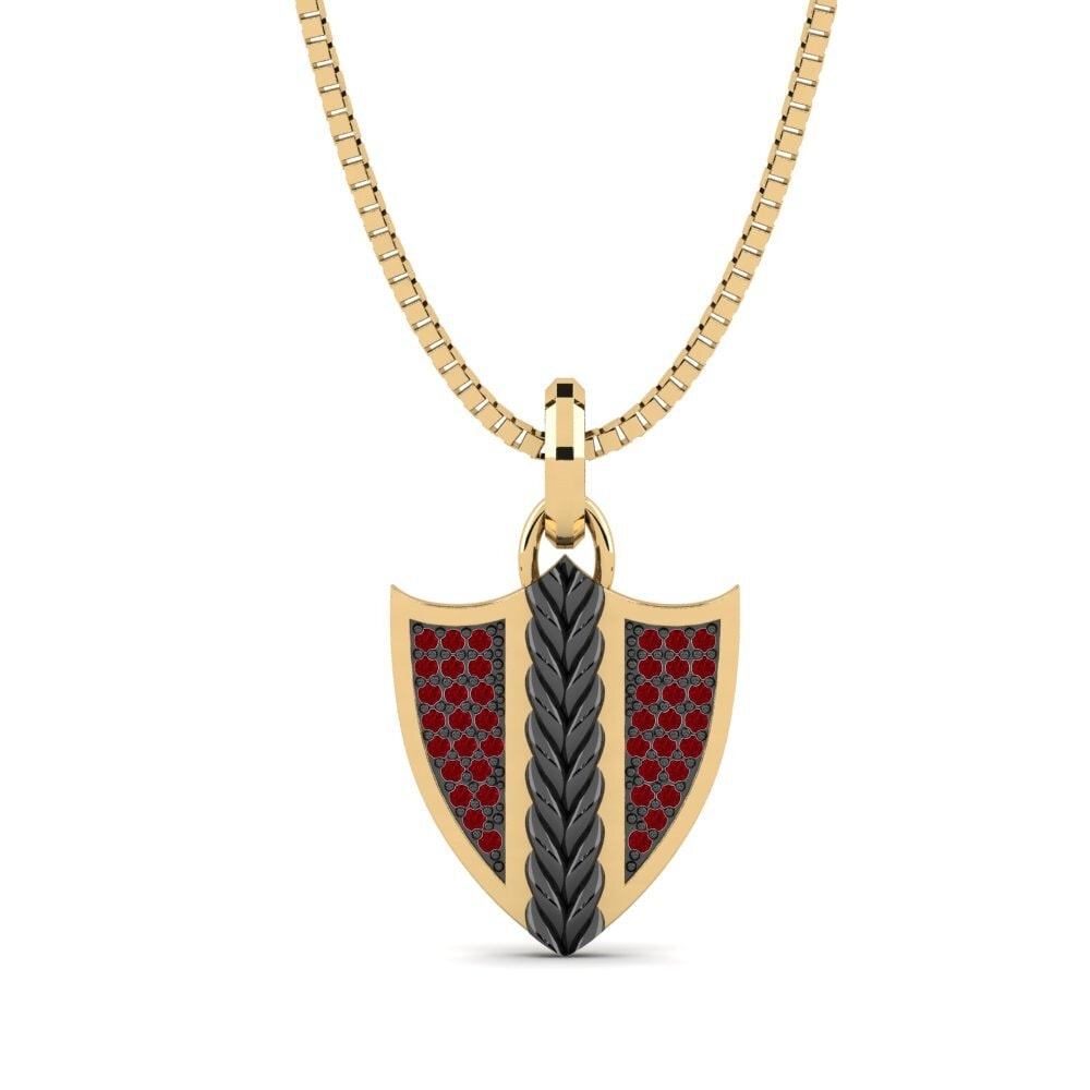 Red Zirconia Men's Pendant Andelle