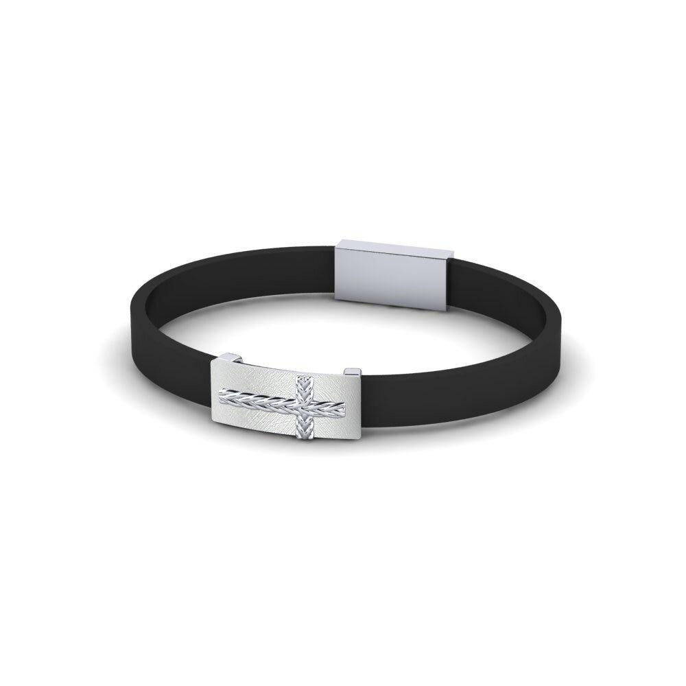 9K Wit Heren armband Blavet