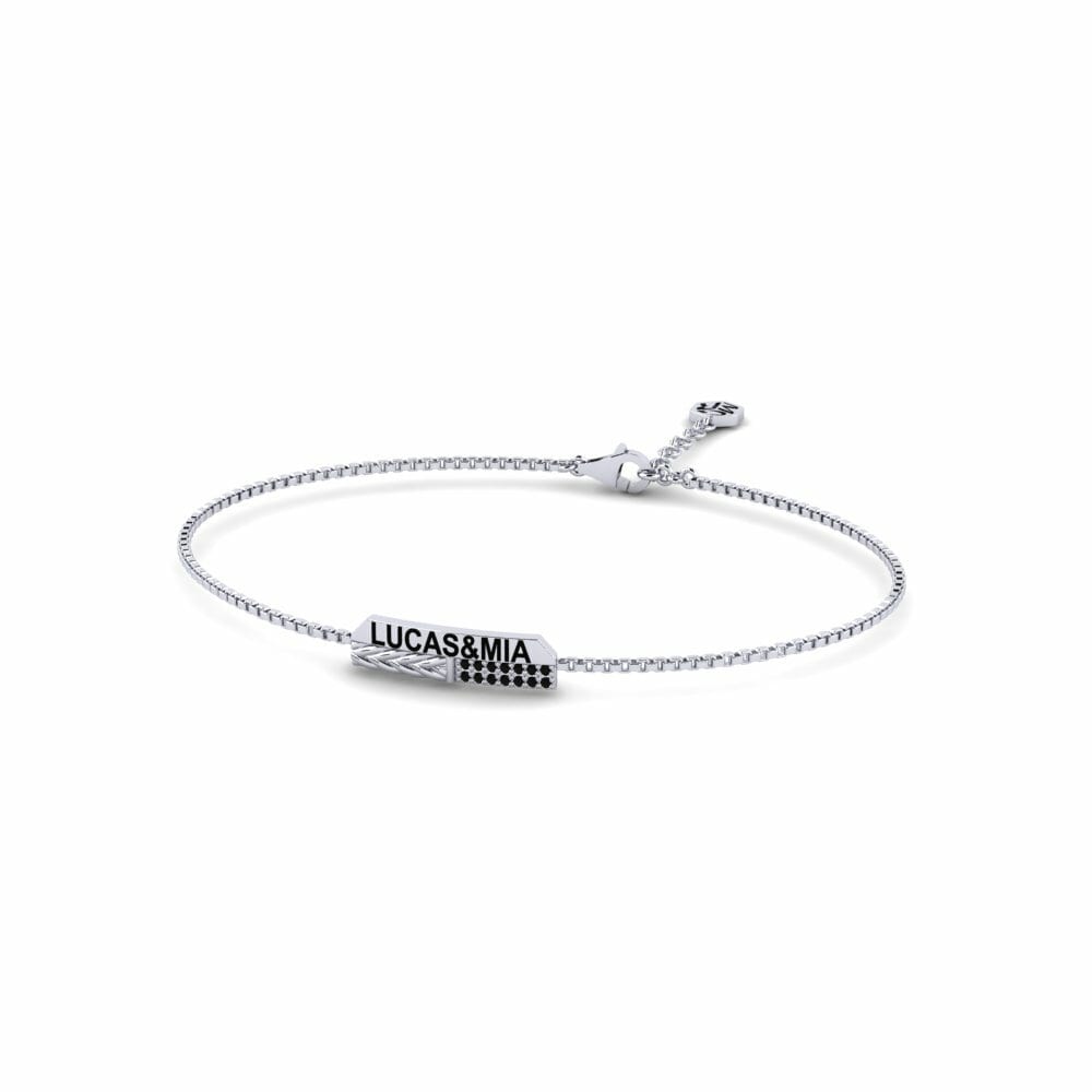 9K Wit Heren armband Blies