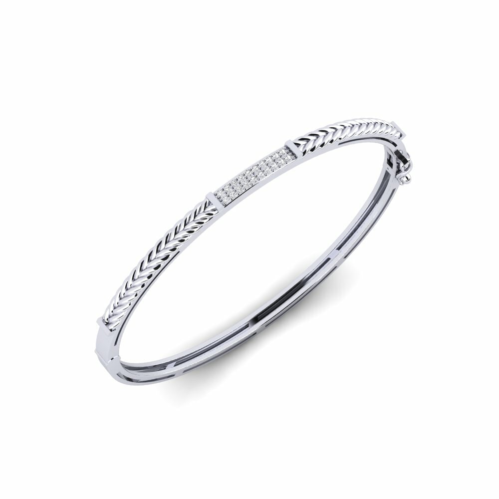 9K Wit Heren armband Braye