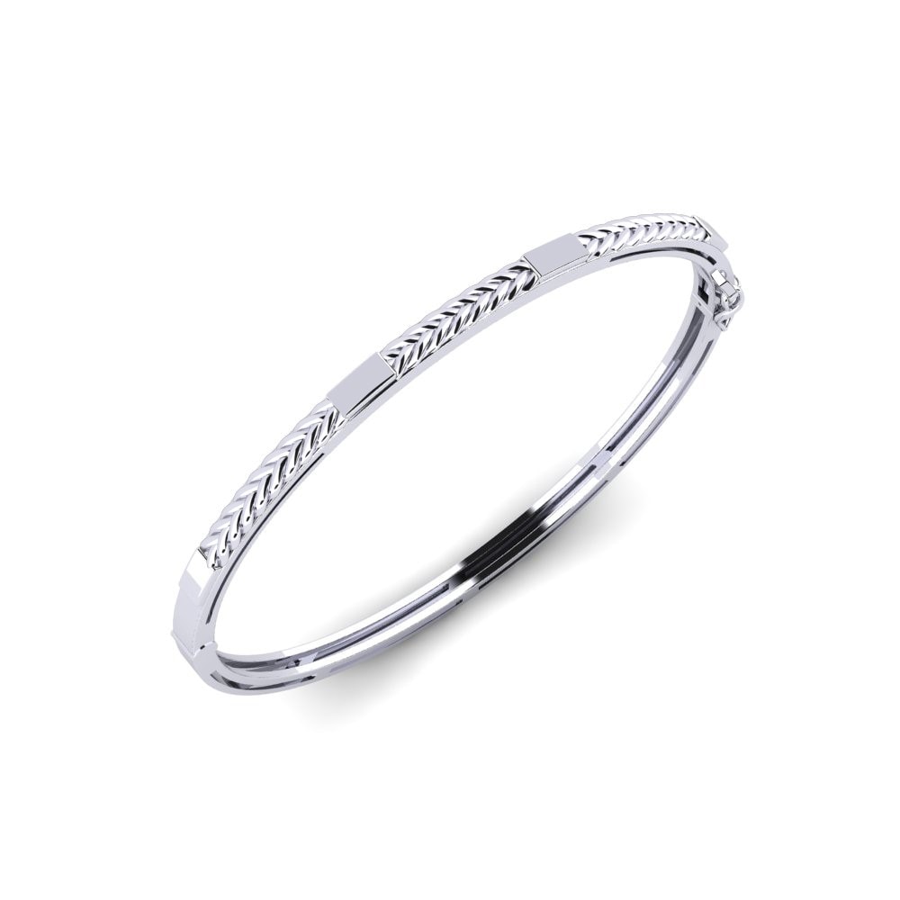 9K Wit Heren armband Brestalou