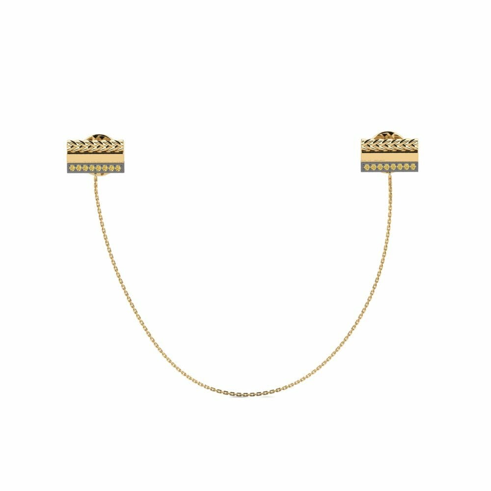 Yellow Diamond Lapel Pin Cassis