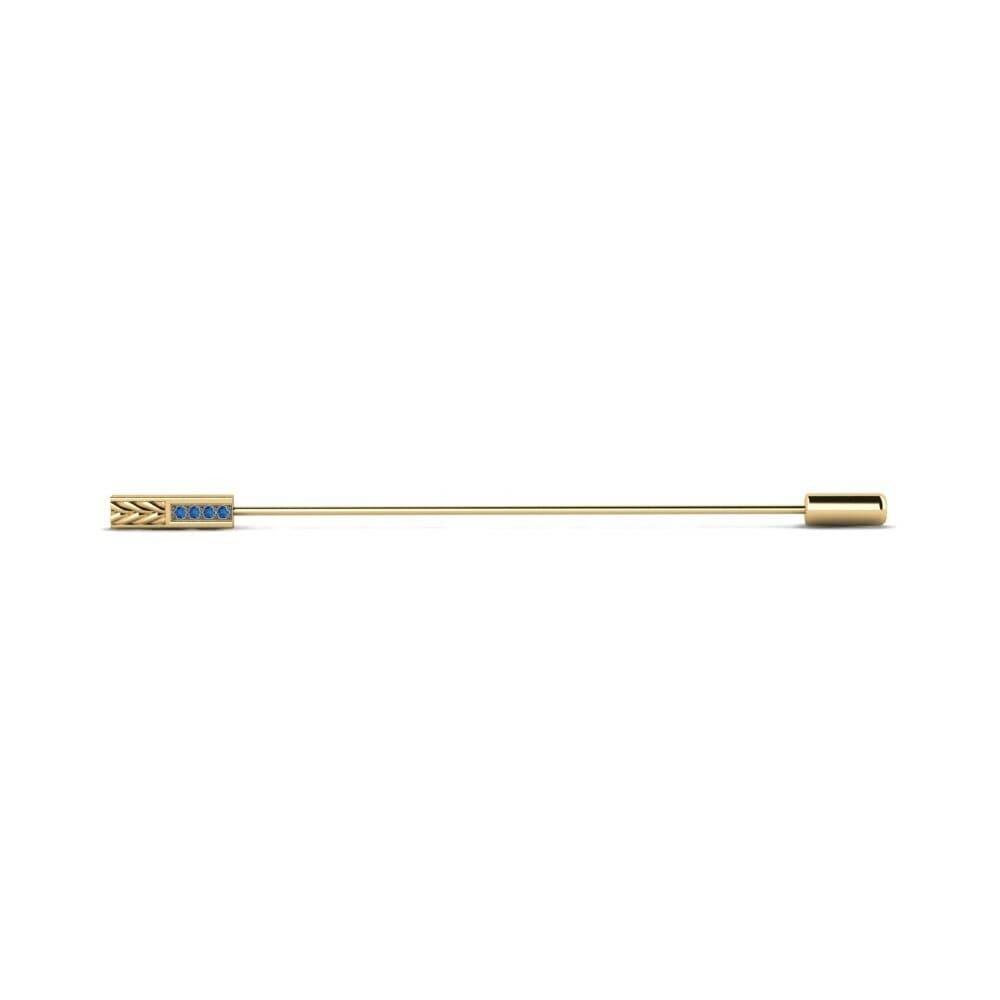 Dark Blue Zirconia Lapel Pin Dadalouze