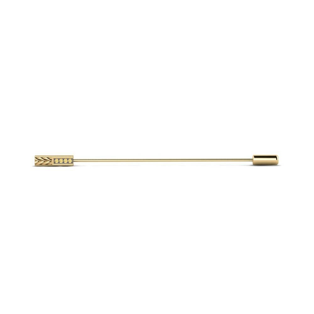 Yellow Diamond Lapel Pin Dadalouze