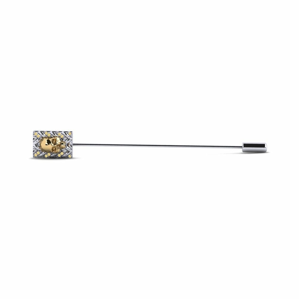 Yellow Diamond Lapel Pin Mossop