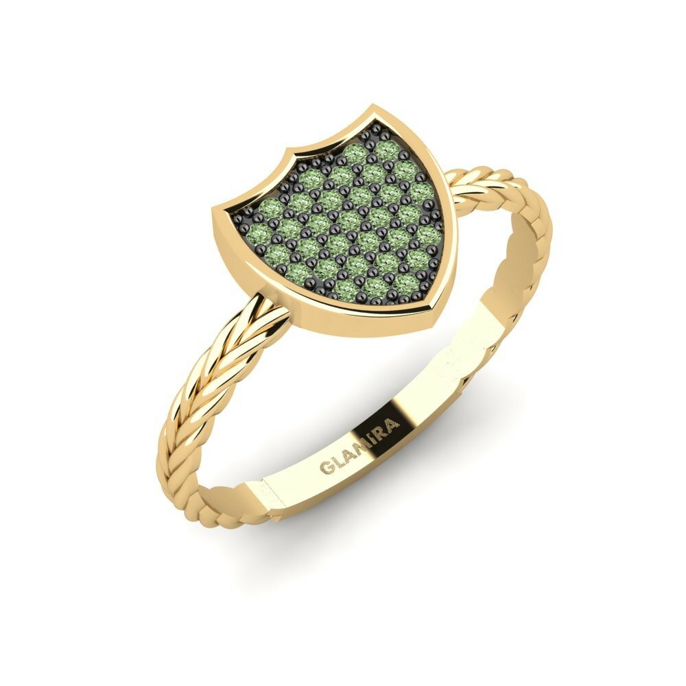 Diamant Vert Bague pour homme Nightfall