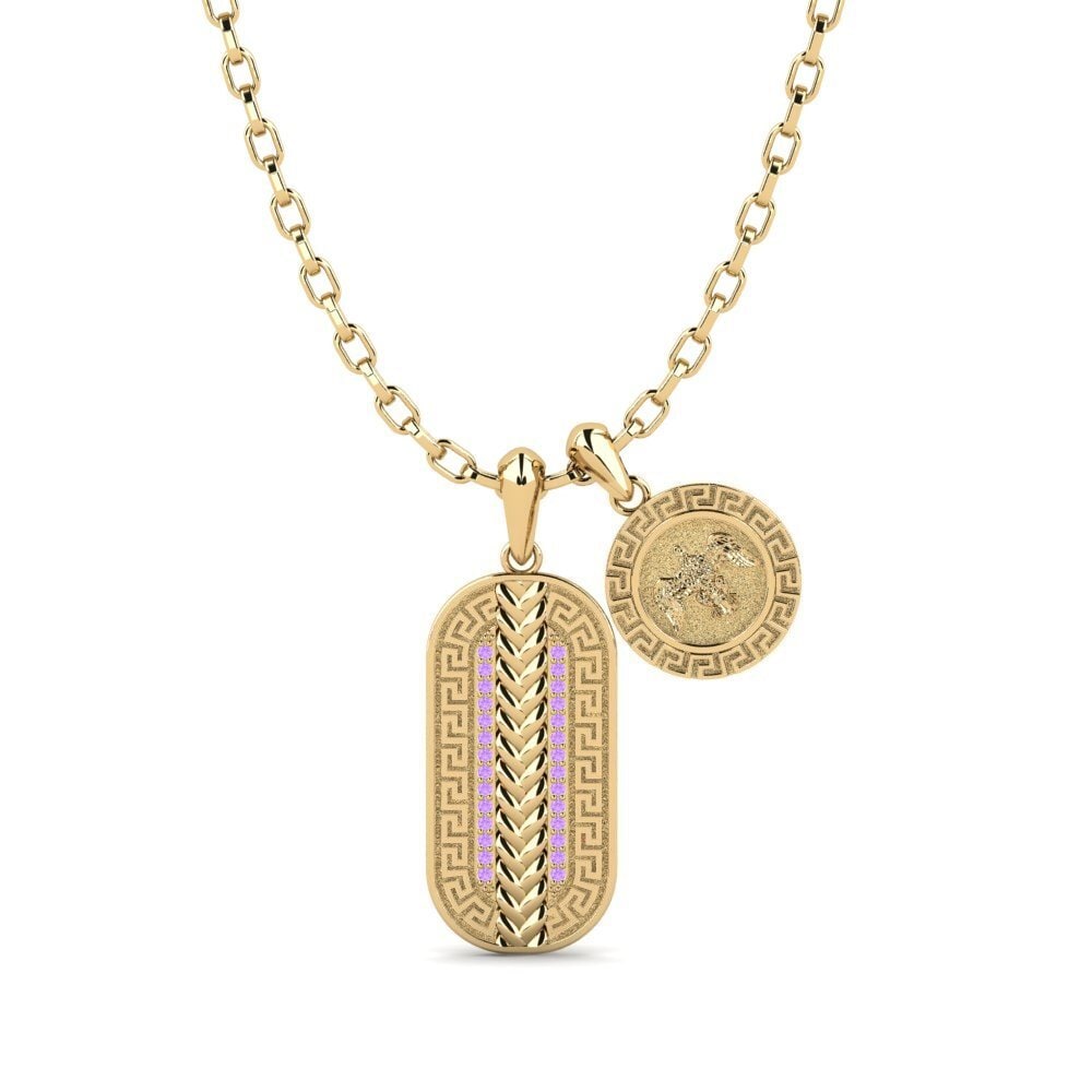 Améthyste Pendentif pour homme Pugio