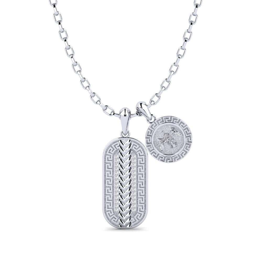 Platino 950 Colgante para hombre Pugio