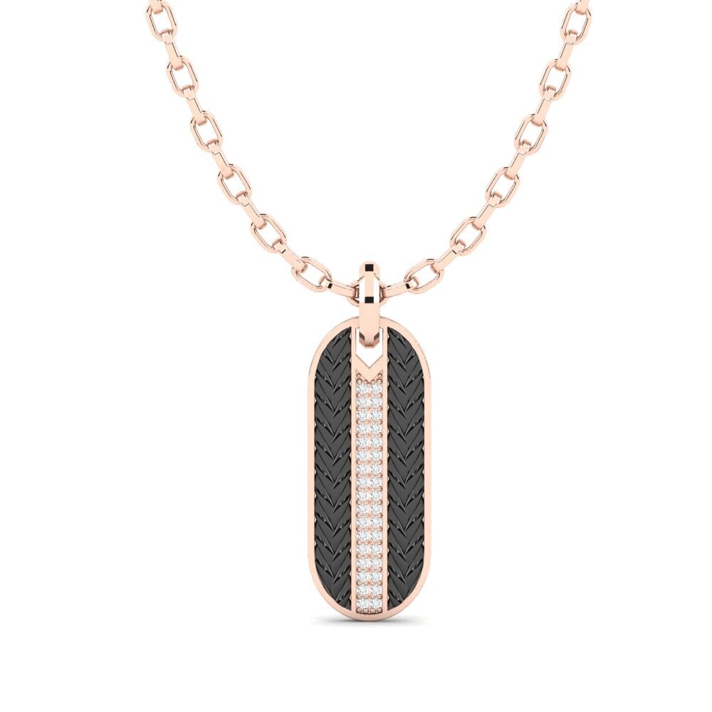 9ct Rose Gold Men's Pendant Ravyn