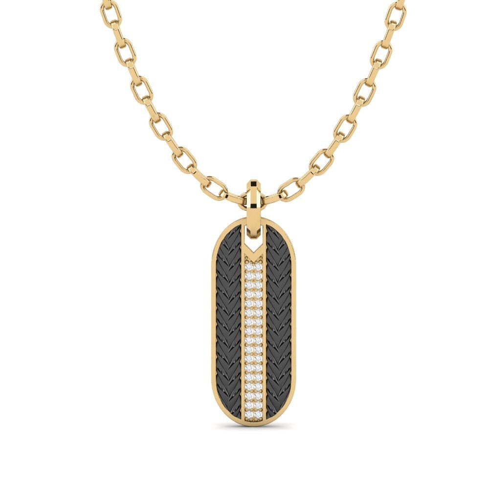 14k Oro Amarillo Colgante para hombre Ravyn