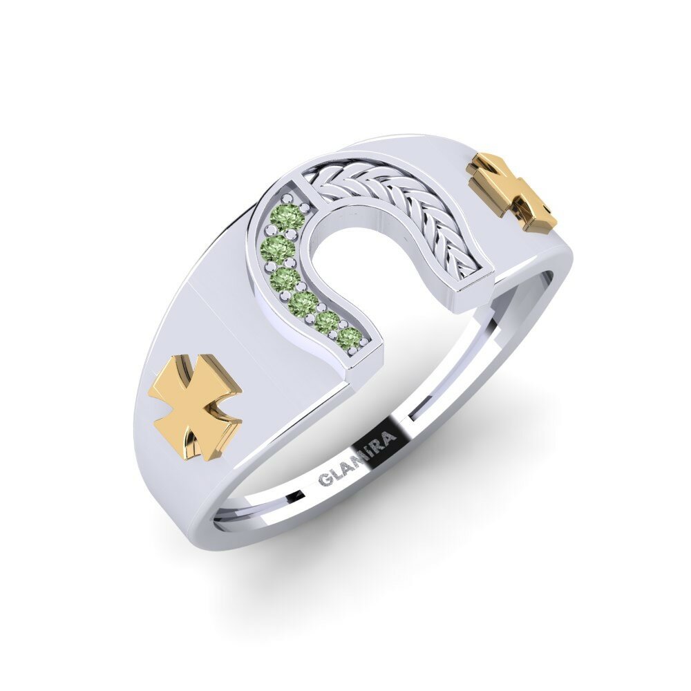 Diamant Vert Bague pour homme Resilience