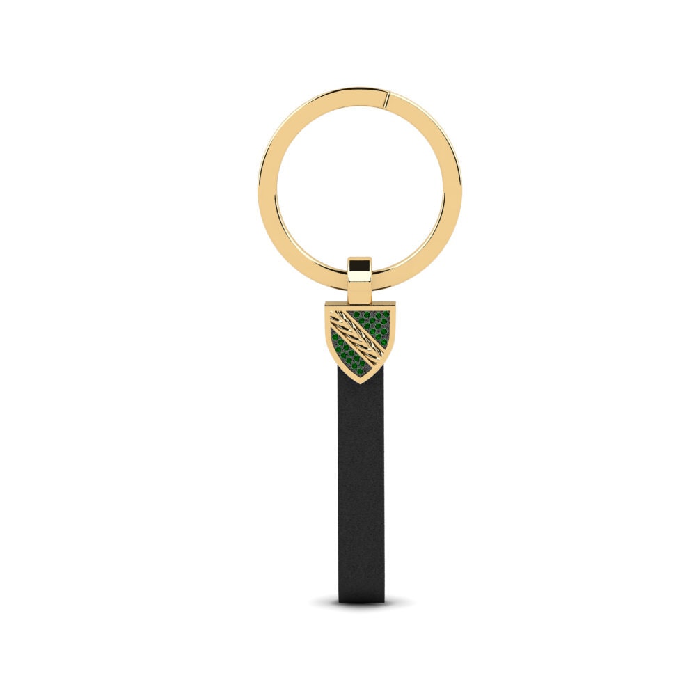 Green Zirconia Keychains Savoureuse