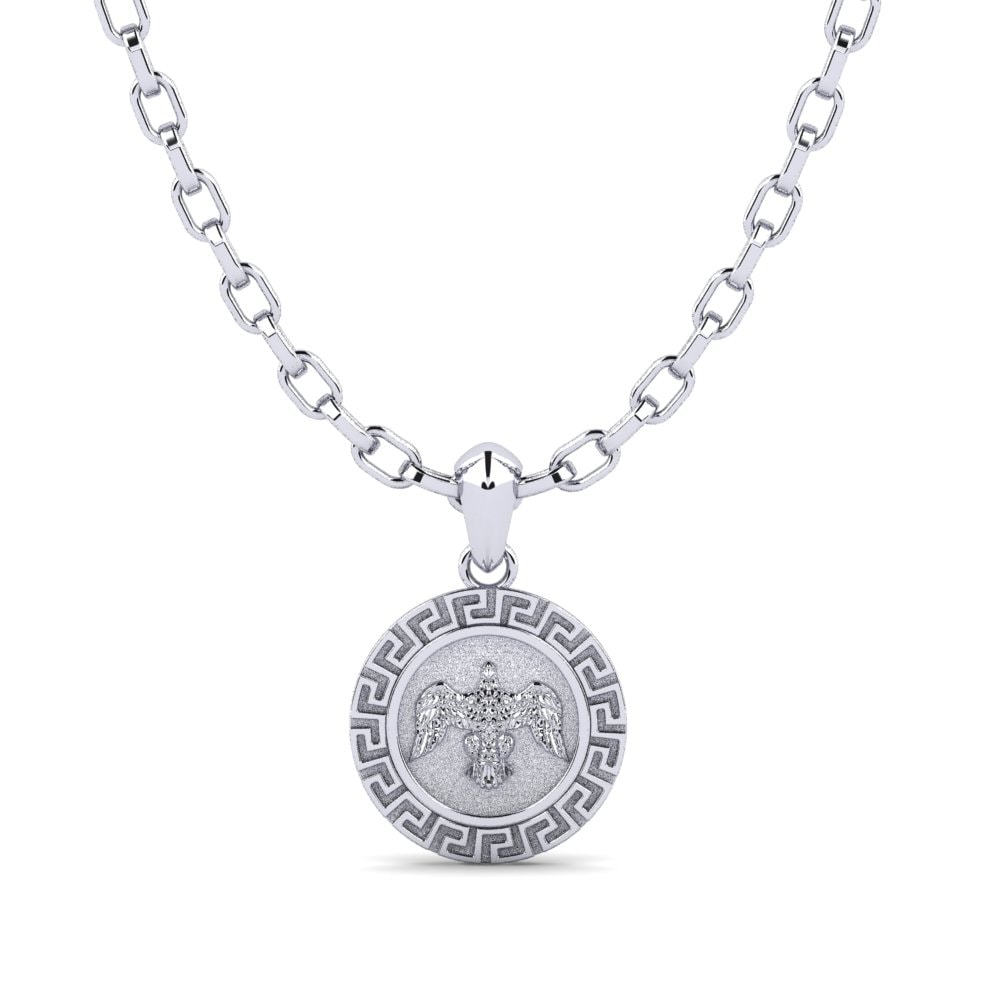 Or Blanc 750 Pendentif pour homme Ulgen
